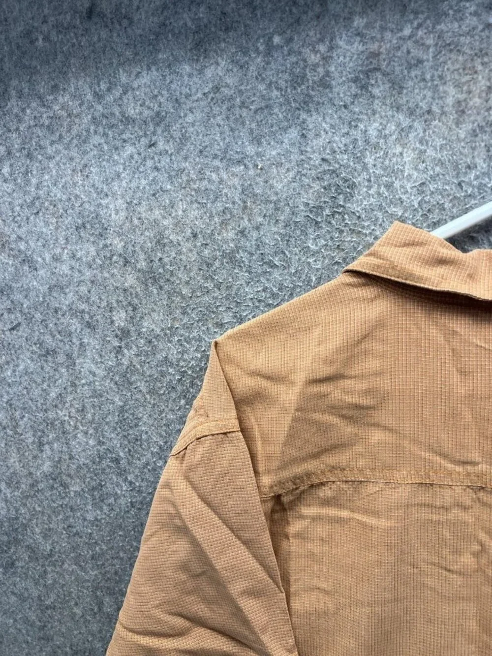 The North Face Shirt Men 2XL Brown Check Short Sleeve Button Up Outdoor Casual